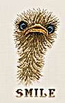 Click for more details of Smiley Ostrich (cross stitch) by Permin of Copenhagen