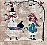 Click/tap for more details of Snow Ewe (cross stitch) by The Proper Stitcher