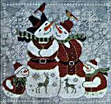 Click/tap for more details of Snow in Love (cross stitch) by Cottage Garden Samplings