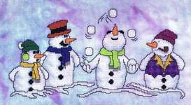 Click/tap for more details of Snow Pals (cross stitch) by Glendon Place