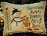 Click/tap for more details of Snowflake Kisses (cross stitch) by Homespun Elegance