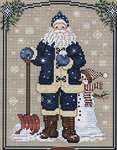 Click for more details of Snowflake Santa (cross stitch) by Sue Hillis Designs