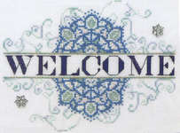 Click for more details of Snowflake Welcome (cross stitch) by MarNic Designs