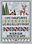 Click/tap for more details of Snowflakes (cross stitch) by Little Dove Designs