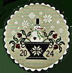 Click for more details of Snowman 2024 (cross stitch) by Primrose Cottage Stitches