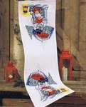 Click for more details of Snowman and Santa's Elf Table Runner (cross stitch) by Permin of Copenhagen