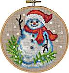 Click for more details of Snowman (cross stitch) by Permin of Copenhagen