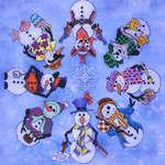 Click/tap for more details of Snowmen a la Round (cross stitch) by Glendon Place