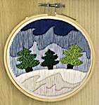 Click for more details of Snowy Forest (embroidery) by Leisure Arts