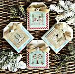 Click/tap for more details of Snowy Petites (cross stitch) by Little House Needleworks