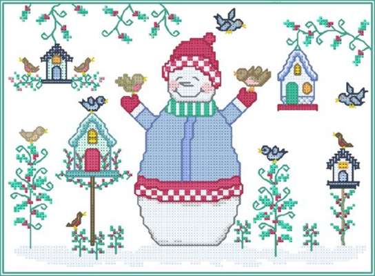 Click for more details of Snowy's Friends (cross stitch) by Designs by Cathy