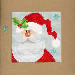 Click for more details of Snowy Santa Christmas Card (cross stitch) by Bothy Threads