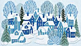Click/tap for more details of Snowy Serenity (cross stitch) by Imaginating