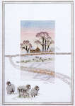 Click for more details of Snowy Sheep (cross stitch) by Rose Swalwell