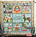 Click/tap for more details of Snowy Snuggles Scrapbook (cross stitch) by Lindy Stitches