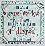 Click/tap for more details of Someone We Love (cross stitch) by Glendon Place