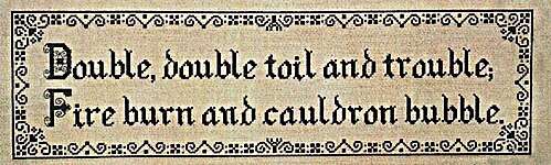 Click/tap for more details of Song of the Witches (cross stitch) by Vintage Needlearts