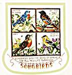 Click/tap for more details of Songbirds & Spring (cross stitch) by Stoney Creek