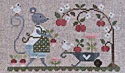 Click for more details of Souris Au Jardin (cross stitch) by Tralala