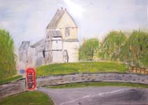 Click for more details of South Wraxall Parish Church (oil on board) by Terry Chivers