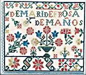 Click for more details of Spanish Rose Sampler (cross stitch) by Hello from Liz Mathews