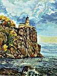 Click for more details of Split Rock Lighthouse (cross stitch) by Merejka