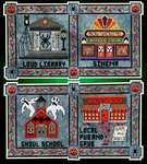 Click/tap for more details of Spook Town Square Part 3  (cross stitch) by Glendon Place
