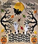 Click/tap for more details of Spooky Halloween (cross stitch) by Pickle Barrel Designs