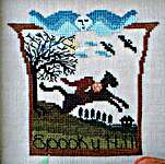 Click/tap for more details of Spooky Hill (cross stitch) by By The Bay Needleart