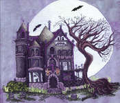 Click for more details of Spooky House (cross stitch) by X's & Oh's