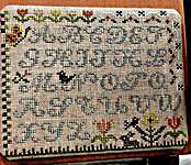 Click/tap for more details of Spring Alphabet (cross stitch) by The Scarlett House