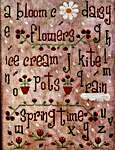 Click/tap for more details of Spring Alphabet Sampler (cross stitch) by New York Dreamer