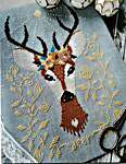 Click/tap for more details of Spring Deer (cross stitch) by Barbara Ana Designs