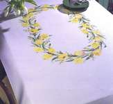 Click for more details of Spring Flowers Table Cover (cross stitch) by Permin of Copenhagen