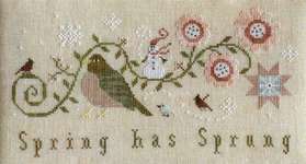 Click for more details of Spring Has Sprung (cross stitch) by Plum Street Samplers