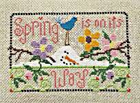 Click/tap for more details of Spring is on its Way (cross stitch) by Val's Stuff