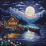 Click/tap for more details of Spring Night (cross stitch) by Luca - S