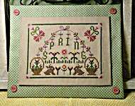 Click for more details of Spring on a String (cross stitch) by ScissorTail Designs