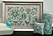 Click/tap for more details of Spring Quaker - Bunnies & Chicks (cross stitch) by Rebel Stitcher