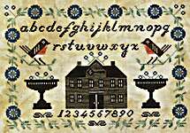 Click/tap for more details of Springtide Sampler (cross stitch) by Artful Offerings