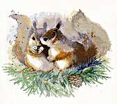 Click for more details of Squirrels (cross stitch) by Oven Company