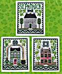 Click for more details of St. Patrick's House Trio (cross stitch) by Waxing Moon Designs