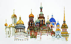 Click for more details of St Petersburg (cross stitch) by Thea Gouverneur