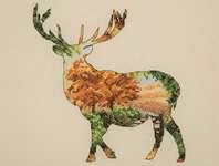 Click for more details of Stag Silhouette (cross stitch) by maia