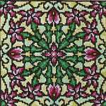 Click/tap for more details of Stained Glass Christmas (cross stitch) by Ink Circles