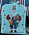 Click for more details of Star Spangled Kris (cross stitch) by Twin Peak Primitives