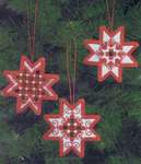 Click for more details of Stars Hardanger Tree Ornaments  (hardanger) by Permin of Copenhagen