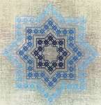 Click/tap for more details of Stars Table Cover (Stjrener) (cross stitch) by Haandarbejdets Fremme
