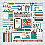 Click/tap for more details of Stationery Addict (cross stitch) by Little Dove Designs