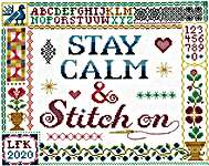 Click for more details of Stay Calm & Stitch On (Imaginating) (cross stitch) by Imaginating